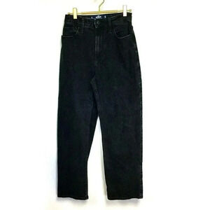 Hollister Womens Black Vintage Stretch Ultra High-Rise Dad‎ Jeans Size W25 L29